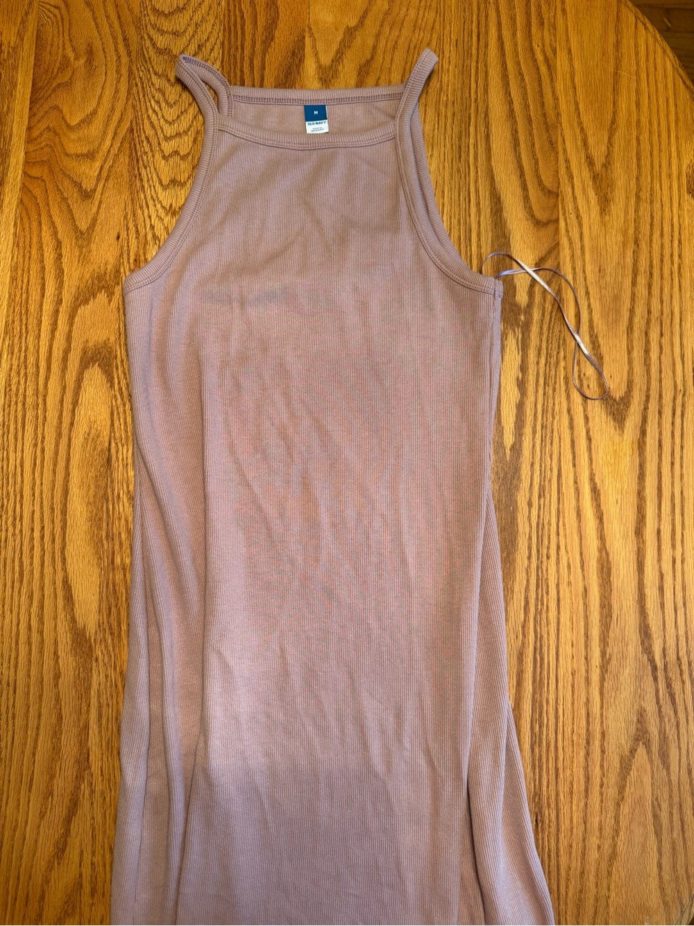 Old Navy Mauve Ribbed High-Neck Tank Top